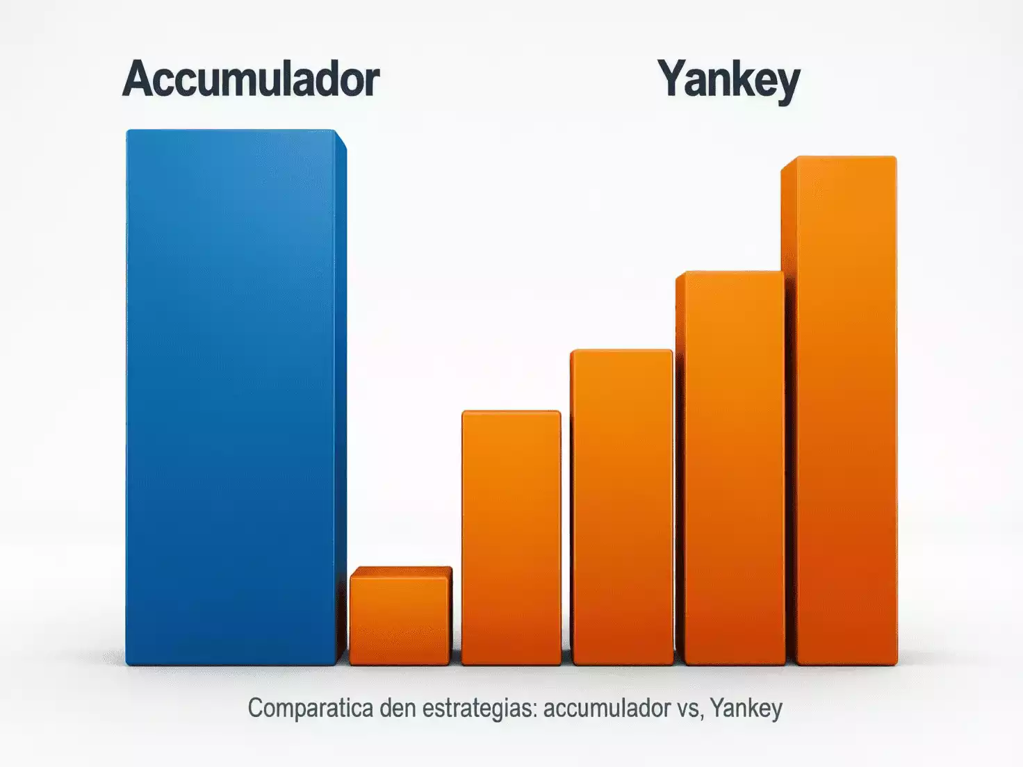 Diagrama comparativo mostrando resultados posibles de Yankee versus combinada