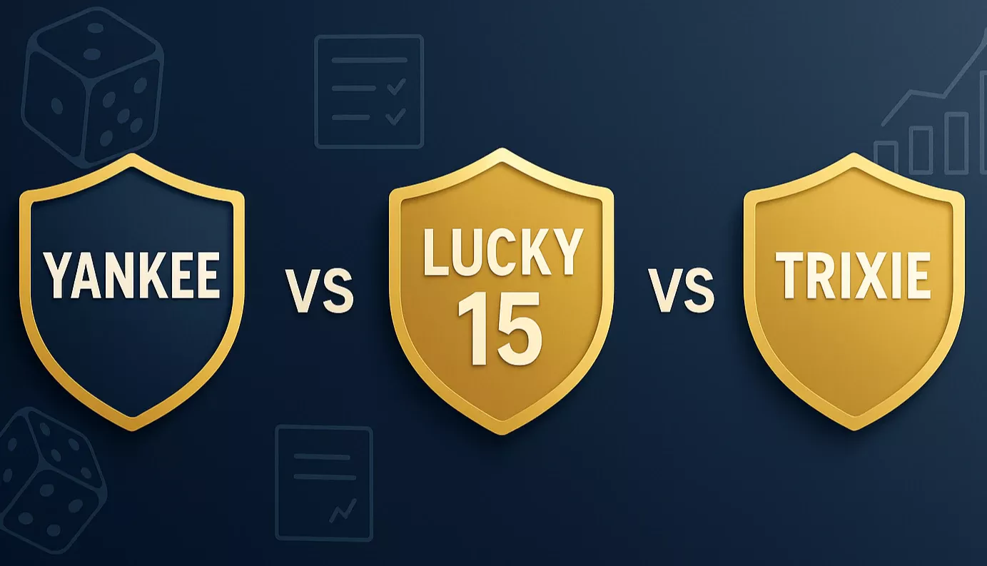Comparativa profesional de sistemas de apuestas Yankee, Lucky 15 y Trixie